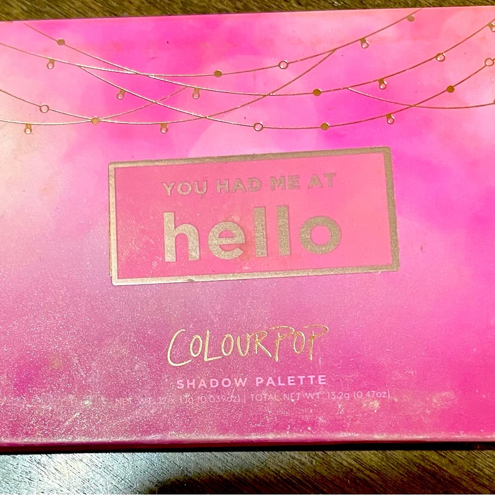COLOUR POP palette